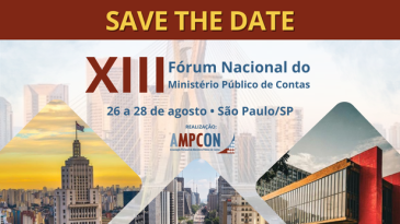 O XIII Fórum Nacional do MPC tem data e local definidos: salve na agenda